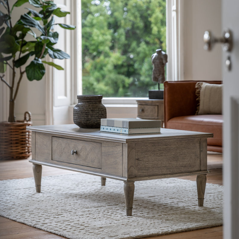Colella Four Leg Coffee Table with Storage