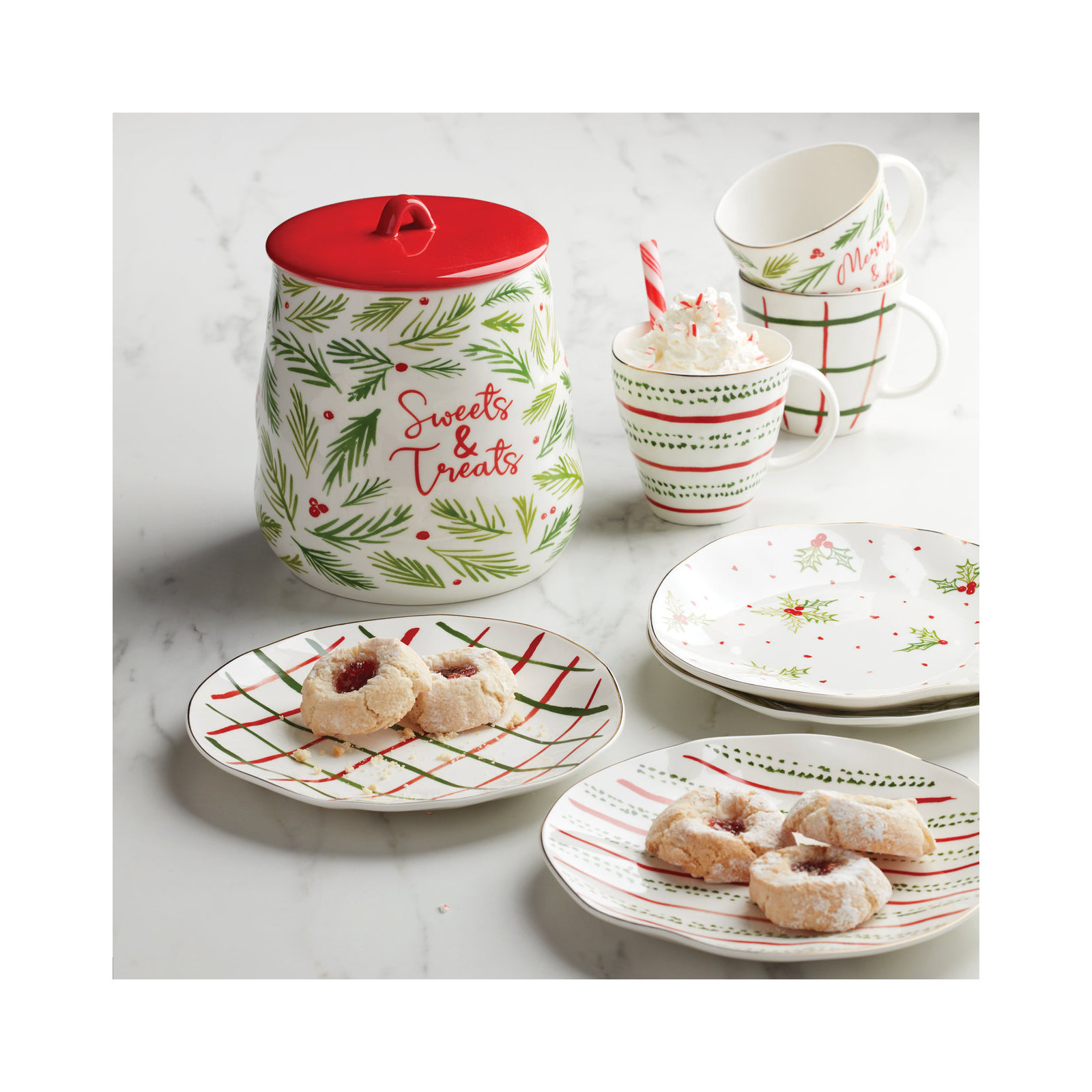 Bayberry Dessert Plates, Set of 4