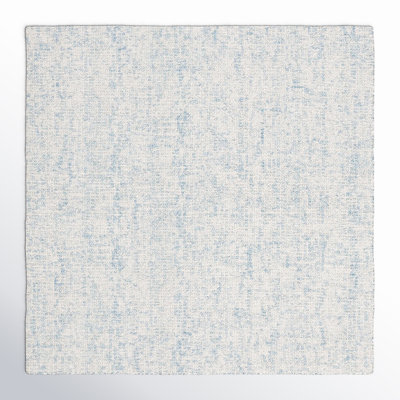 Fredi Light Blue Ivory Hand-Woven Abstract Rug