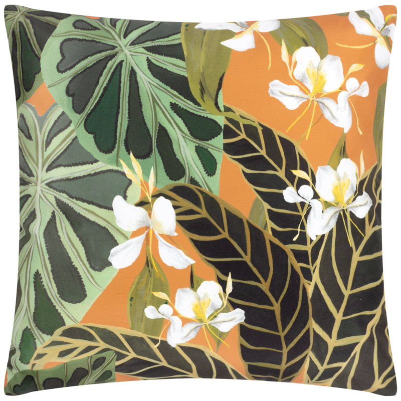 Alexzia Indoor / Outdoor Floral Square Throw Cushion
