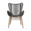 Chaise d'appoint de patio avec coussin Dayville Eucalyptus-306174771