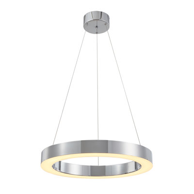 Streeter Transitional 1-Light LED Halo Ring Chandelier