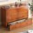 Murphy Bed Queen Solid Wood Modern Cabinet, Cherry-524526270