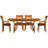 Sarah Solid Wood Top Four Leg Dining Set-16804970-16804983