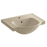 Veer Ceramic Pedestal Bathroom Sink with Overflow
