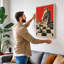 Knight's Gambit Geometric - Wrapped Canvas-1421082175-1421082168