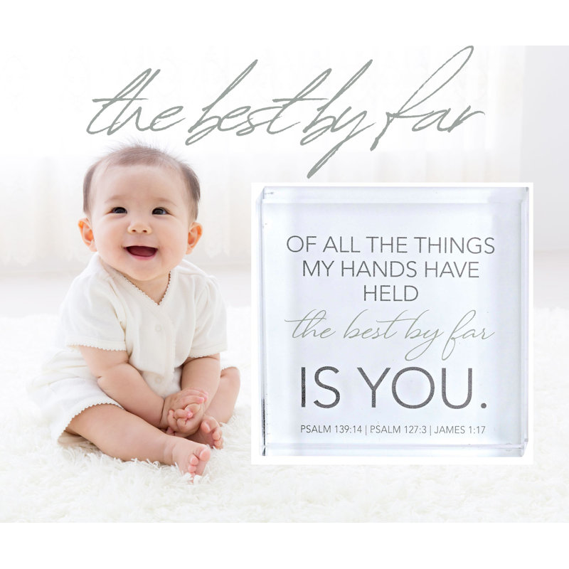Tabletop Glass Plaque The Best Is You