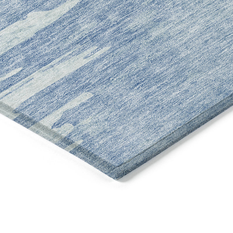 Tapis intérieur / extérieur rectangulaire avec envers antidérapant Emblyn, Rond 8 pi