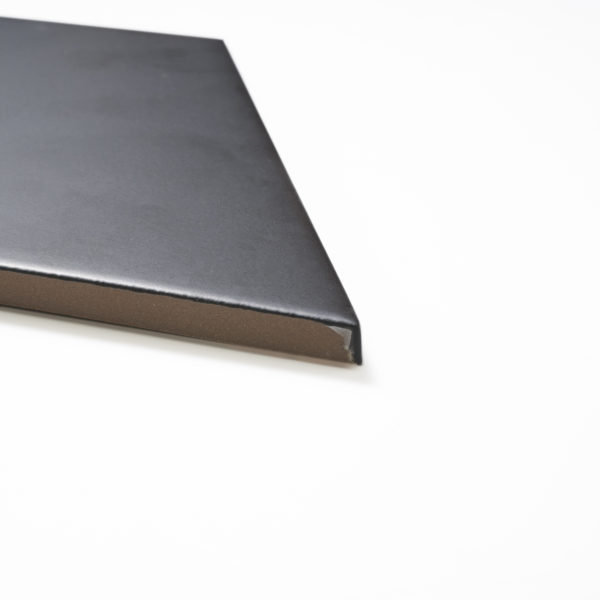 Carreau de porcelaine noir mat 7,5 × 13 Motion Arlequin, Noir