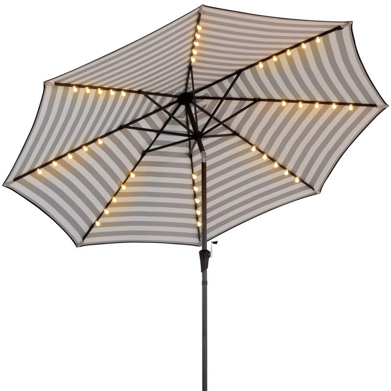 Parasol de marché éclairé 120 po Elisias