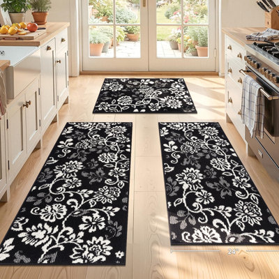 Large Size Non Slip Kitchen Mats (Set of 3)