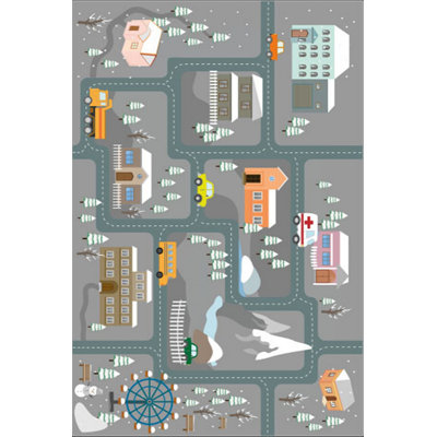 Tapis de couloir luxueux, 100% velours, 31,5 po x 59,1 po | Semelle en coton antidérapant, hauteur des poils: 0,4 po | Antibactérien et lavable à la machine, impression numérique 3D | Design élégant pour le salon et le vestibule