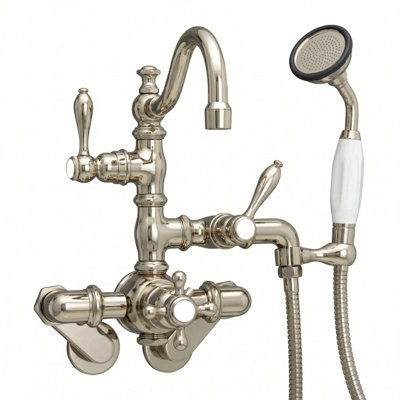 Thermostatic Tub Faucet Cross Handles with Handheld by Strom Living