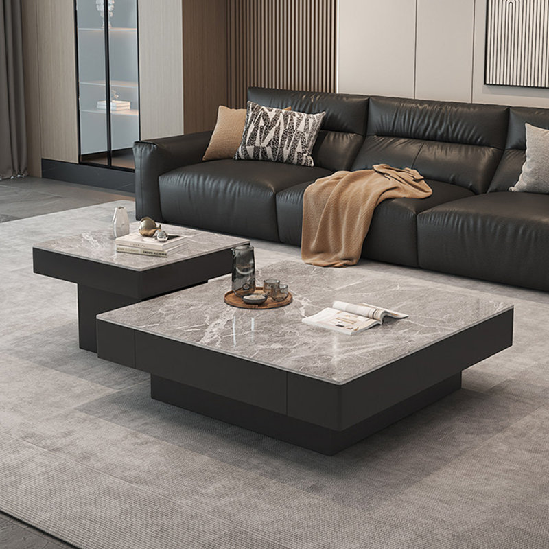 Table basse Light Luxury, H 15 po x L 39,4 po x l 39,4 po