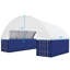 60 pi. L 40 pi. D Contenant d'expédition abri de jardin en PVC 22 oz
