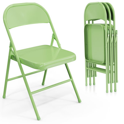 Patio Metal Folding Chair(Set Of 4)