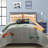 Gray/Orange 5 Piece Comforter Set-119813796-74778142