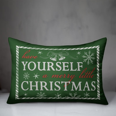  Have Yourself a Merry Little Christmas Lumbar Pillow Cover