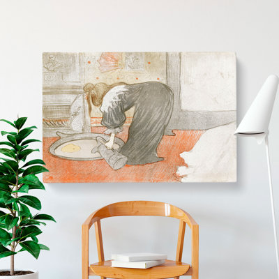 Femme Au Tub by Henri De Toulouse-Lautrec - Wrapped Canvas