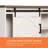 Farmhouse TV Stand With Sliding Barn Door For Tvs, Entertainment Center With Adjustable Shelf And Storage Cabinets, Media Console Table For Living Room,Hallway,Cream White-1881059058