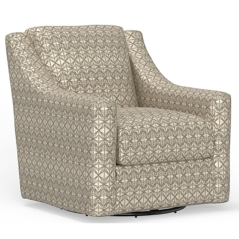 Chaise pivotante Ladonna, Mélange de polyester beige