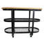 Gourmet Kitchen Cart with Butcher Block Top
