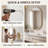 Modern Aluminum Frame Oval Wall Bathroom Mirror, Pill Shaped Vanity Mirror-1426772944-1426772945