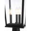 Lampadaire d'extérieur noir 9,45 pouces Jamila