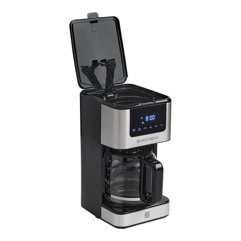 Cafetière chaude et glacée West Bend, 12 tasses, en acier inoxydable
