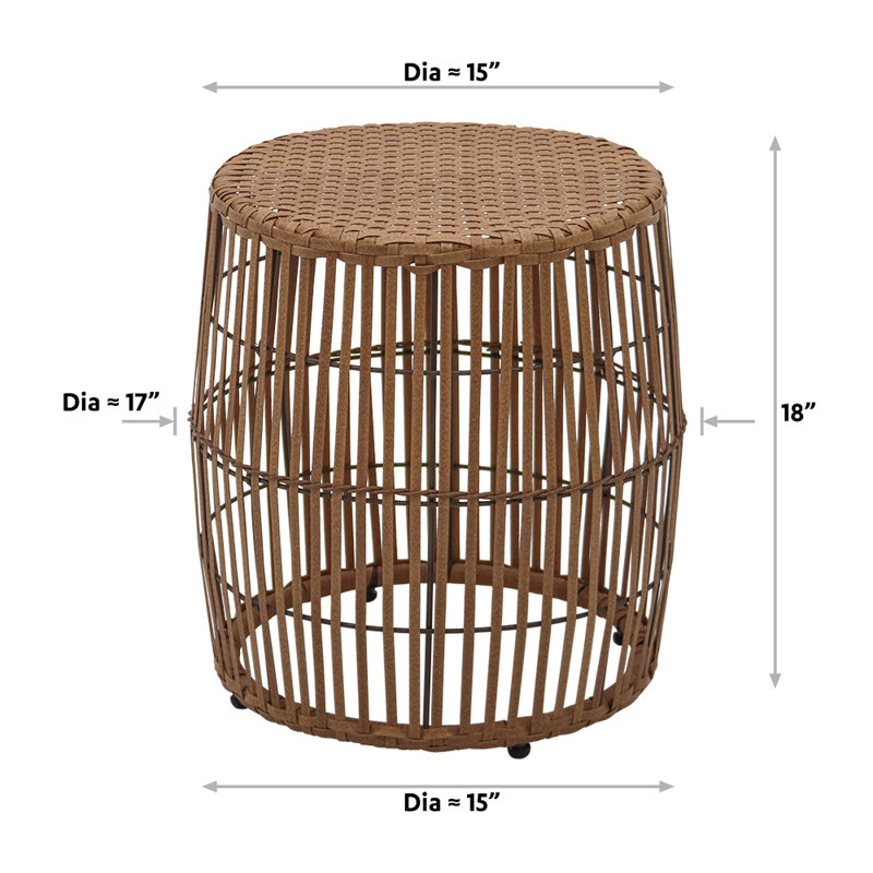 Lustig 2 - Person Patio Conversation Sets with Cushions, Natural
