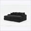 Canapé modulaire moderne avec housses de coussin en velours côtelé et housses extensibles douces, incluant 2 coussins pour un confort accru-1192636555