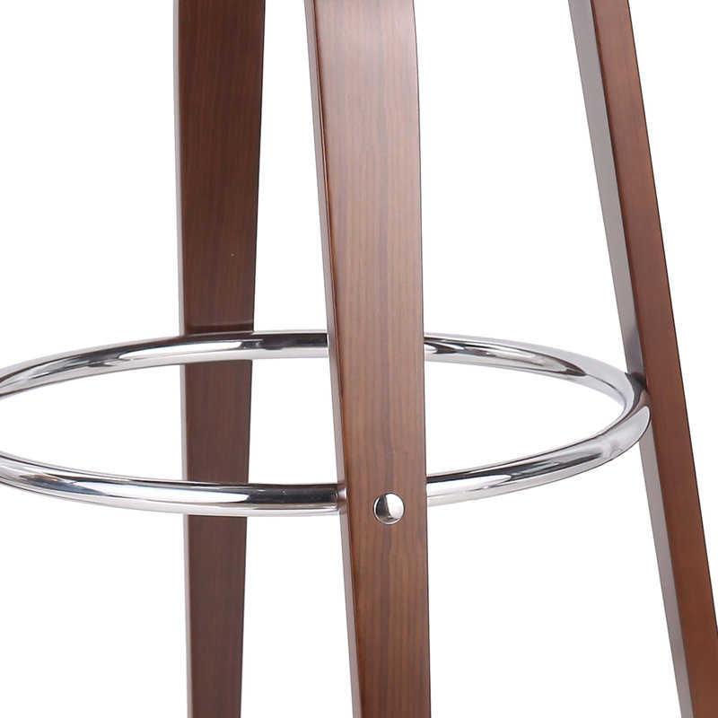 Tabouret tournant 30 "Mid-Century, Brun