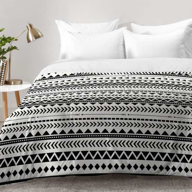 Ensemble d'édredon à motif aztèque Allyson Johnson, Édredon pour lit simple TG + 1 taie décorative