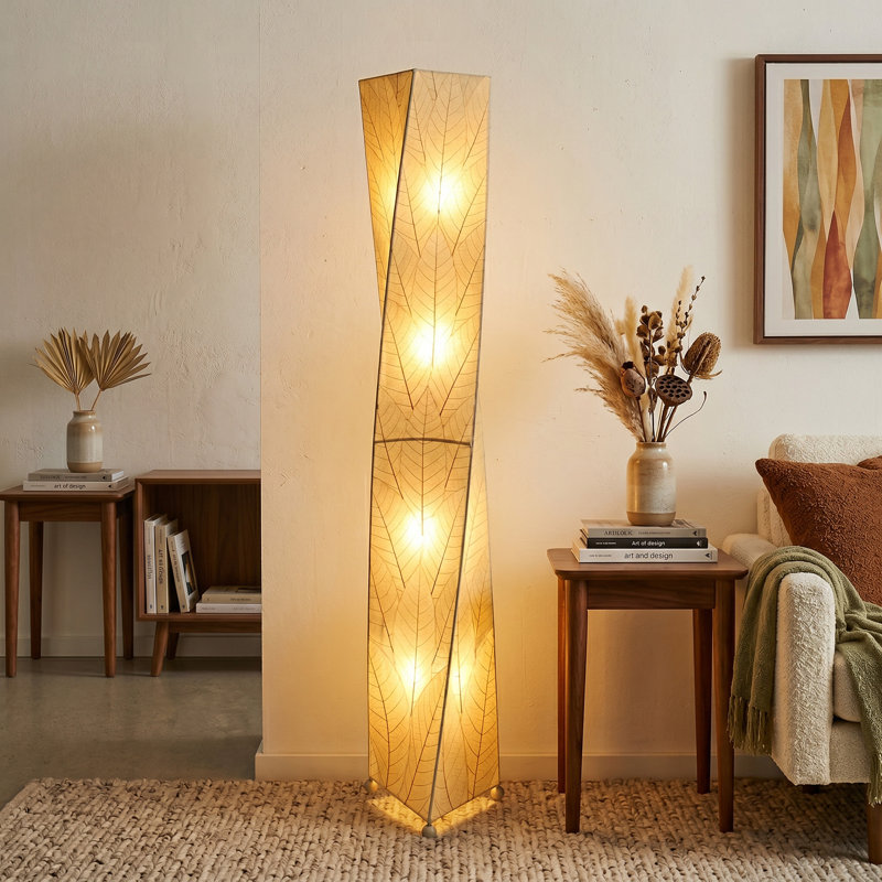 Gertie 72'' Novelty Floor Lamp, Natural