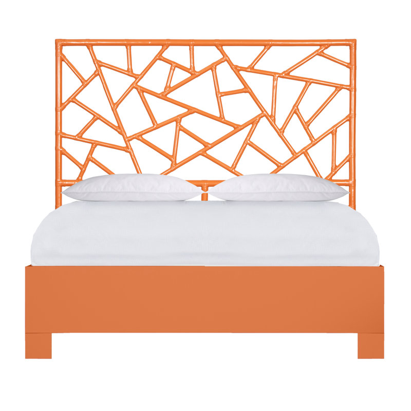Lit standard à profil bas Tiffany, Orange citron, Grand