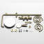 Système de douche thermostatique mural avec douchette bidet et bec de baignoire-92257481