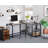 Enprise 54.3'' L-Shaped Metal Base Writing Desk-1478106379