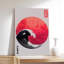 Impression sur toile, vague japonaise, reproduction du soleil rouge, affiche rétro-442383658
