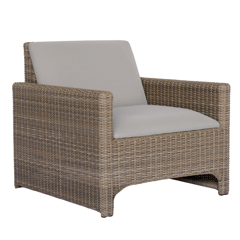 Milano Outdoor Lounge Chair, Driftwood
