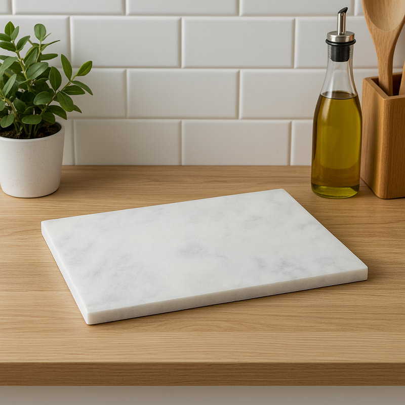 Kaleb Chopping Board, 21cm W x 31cm L, White