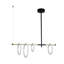 4-Ring LED Chandelier – Modern Luxury Balance Beam Ceiling Light for Dining Room, Living Room, Foyer, Lounge & Kitchen