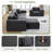 Modern L-Shaped Modular Sectional Couches for Living Room with Deep Seat-1645505995