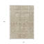 Tapis oriental lavable intérieur / extérieur brun clair 10 pi x 14 pi