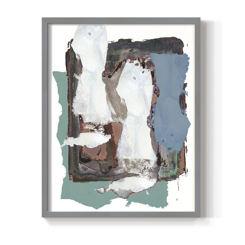 «Brights Soft Wash I», reproduction encadrée - bois massif, Gris, H 10 po x l 8 po