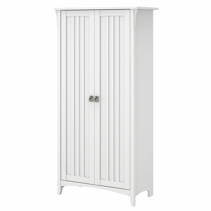 Pernell Bathroom Cabinet, Shiplap Grey/Pure White