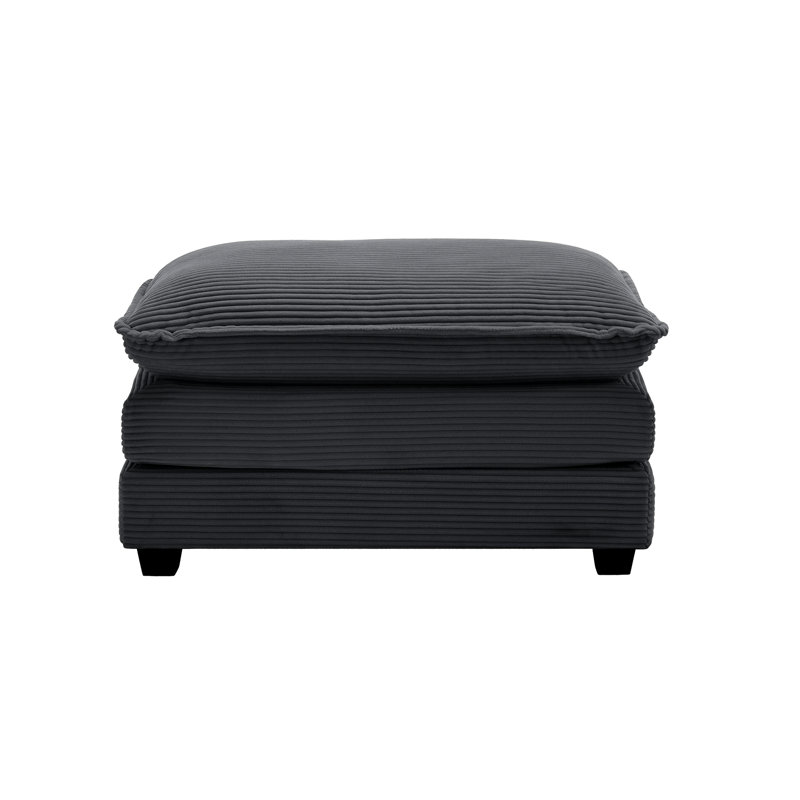 Grey Corduroy , Matches Multiple Sofas, Creates A Cozy Seating Area Ideal For Relaxing On With Seat Cushions, Gray