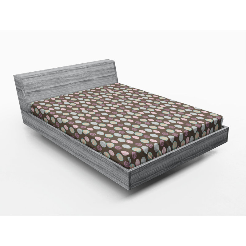 Microfiber Abstract Fitted Sheet, Full Fitted Sheet