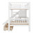 Twin Over Twin Bunk Bed With Staircase And Slide, Solid Wood Bunk Bed With Storage Drawers For Kids, No Box Spring Needed-1823453402