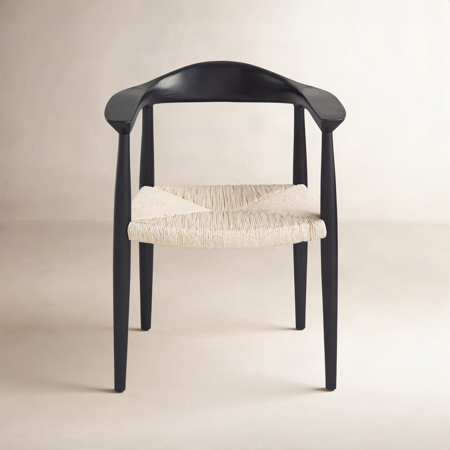 Arlo Teak Dining Armchair, Black