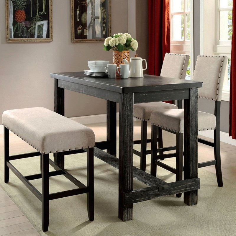 Repose-pieds antique, 36" H x 60" W x 30" D